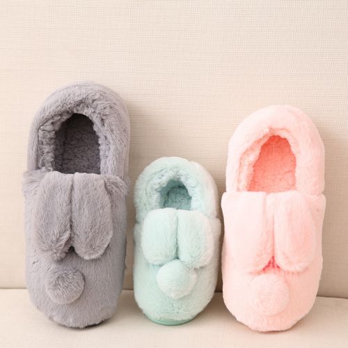 Pantoufles enfants en pour hiver - semelle caoutchouc naturel Ref 1006642