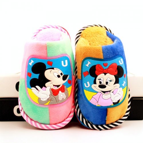 Pantoufles enfants en pour hiver - semelle plastique Ref 1006907