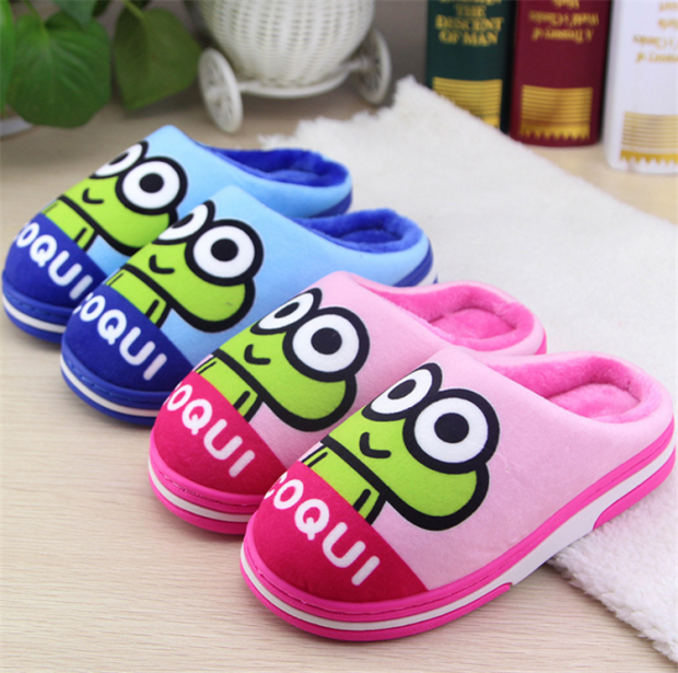 Pantoufles enfants en pour hiver - semelle caoutchouc Ref 1007044