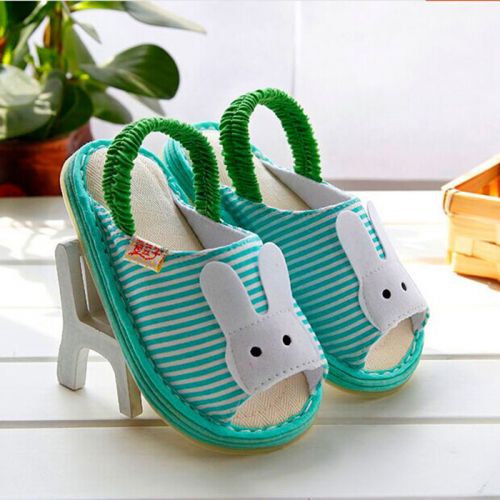 Pantoufles enfants en coton pour été - semelle caoutchouc antidérapant Ref 1007702