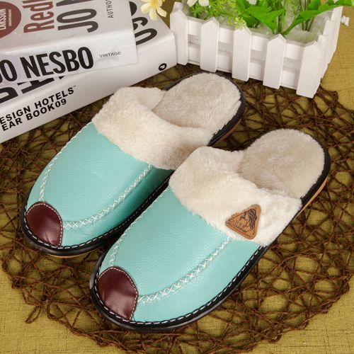 Pantoufles enfants en de vache, Nubuck, pour hiver - Ref 1007719