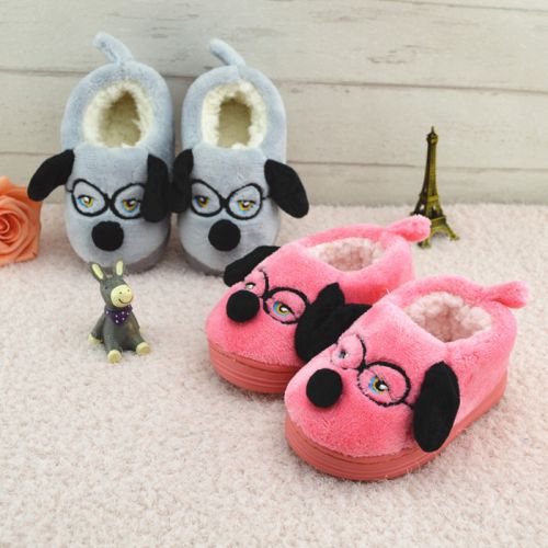 Pantoufles enfants en pour hiver - semelle caoutchouc antidérapant Ref 1007848