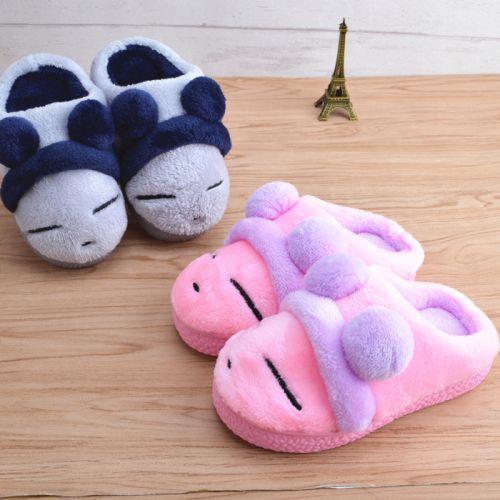 Pantoufles enfants en pour hiver - semelle caoutchouc Ref 1007980