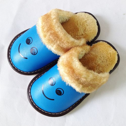 Pantoufles enfants en similicuir pour hiver - Ref 1008067