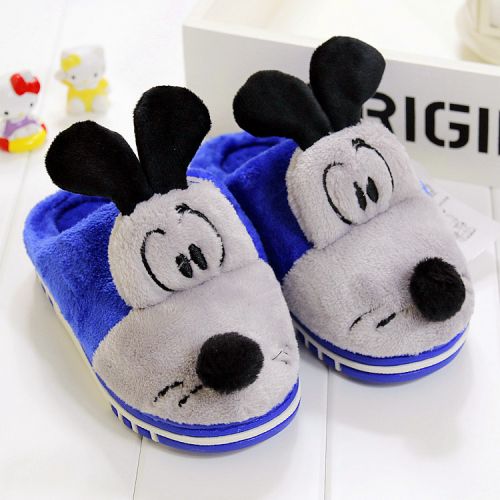 Pantoufles enfants en pour hiver - semelle caoutchouc antidérapant Ref 1008250