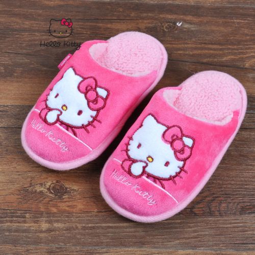 Pantoufles enfants en HELLO KITTY pour hiver - semelle fond composite Ref 1008733