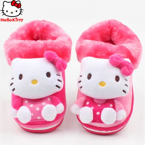 Pantoufles enfants en HELLO KITTY pour hiver - semelle Ref 1009018