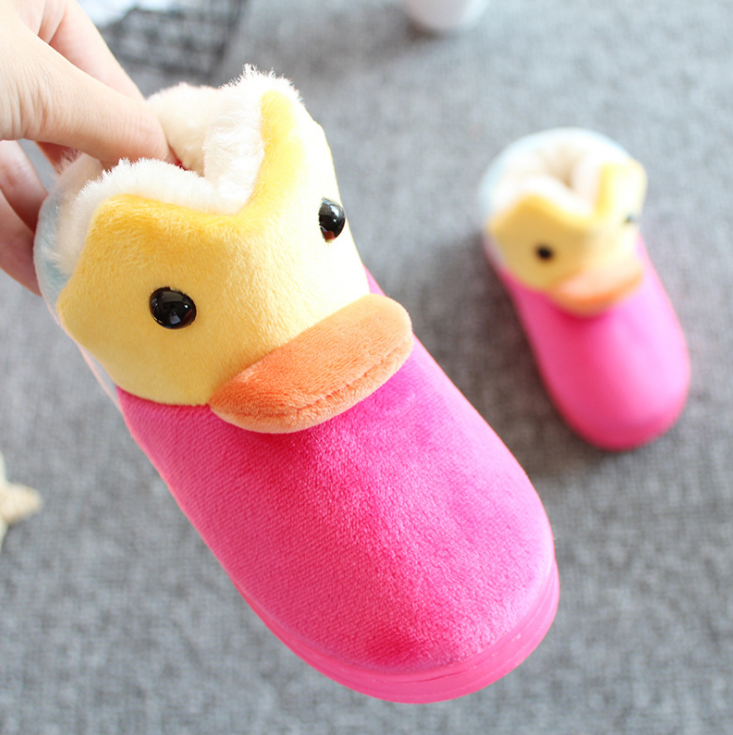 Pantoufles enfants en pour hiver - semelle caoutchouc naturel Ref 1009257