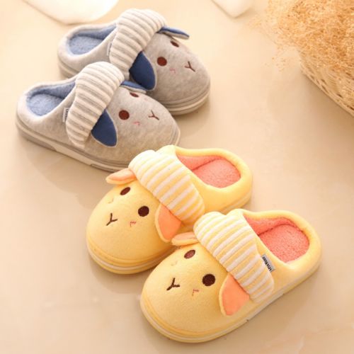  Pantoufles enfants en coton pour hiver - semelle caoutchouc Wear Ref 1009600