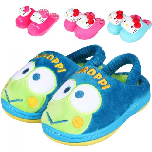 Pantoufles enfants en HELLO KITTY pour hiver - semelle plastique Ref 1009661