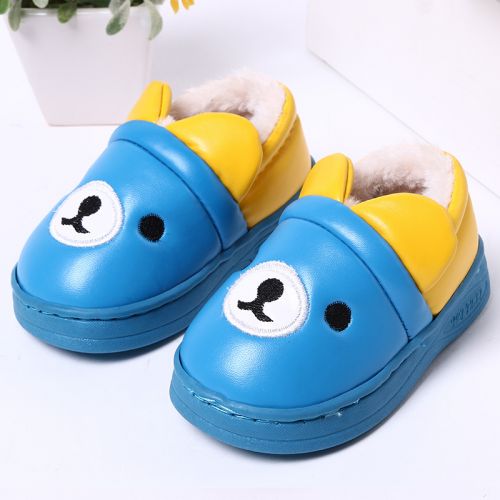 Pantoufles enfants en Cuir spatial pour hiver - Ref 1010198