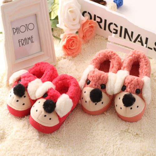 Pantoufles enfants en pour hiver - semelle caoutchouc naturel Ref 1010728