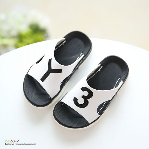 Pantoufles enfants en cuir synthétique pour été - semelle plastique Ref 1011137