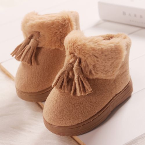 Pantoufles enfants en pour hiver - semelle caoutchouc antidérapant Ref 1011345