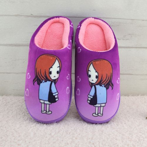 Pantoufles enfants en pour hiver - semelle caoutchouc antidérapant Ref 1011394