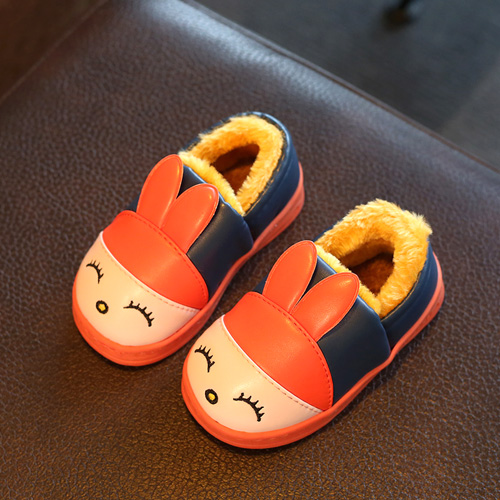 Pantoufles enfants en Cuir spatial pour hiver - semelle caoutchouc Wear Ref 1011554