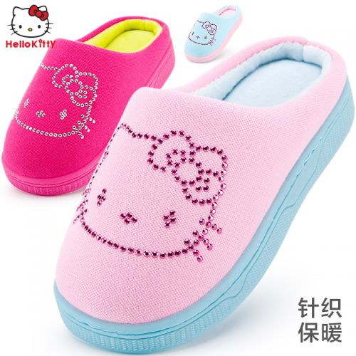 Pantoufles enfants en HELLO KITTY pour hiver - semelle Ref 1011616