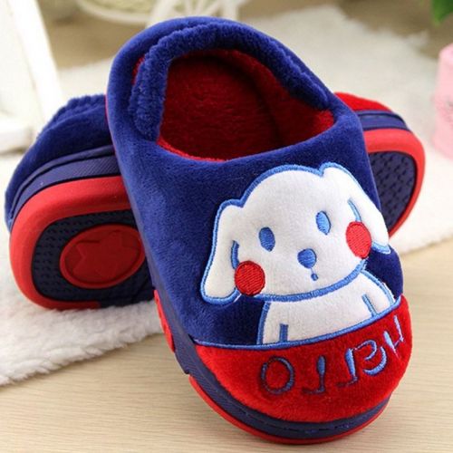 Pantoufles enfants en pour hiver - semelle caoutchouc Ref 1012138