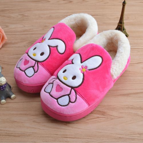 Pantoufles enfants en pour hiver - semelle caoutchouc antidérapant Ref 1012411