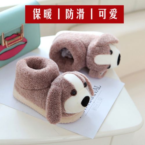 Pantoufles enfants en pour hiver - semelle caoutchouc naturel Ref 1013503