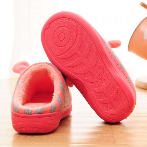  Pantoufles enfants en coton pour hiver - semelle caoutchouc antidérapant Ref 1013855