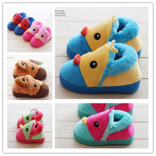 Pantoufles enfants en pour hiver - semelle caoutchouc Ref 1014106