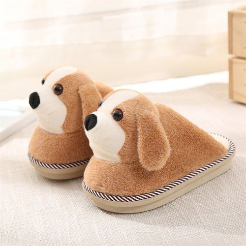 Pantoufles enfants en pour hiver - semelle caoutchouc Ref 1015499