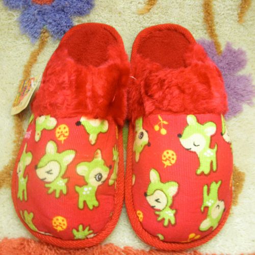 Pantoufles enfants en velours côtelé pour hiver - Ref 1015835