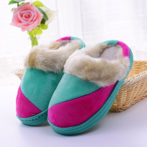 Pantoufles enfants en satin pour hiver - semelle caoutchouc Ref 1015850