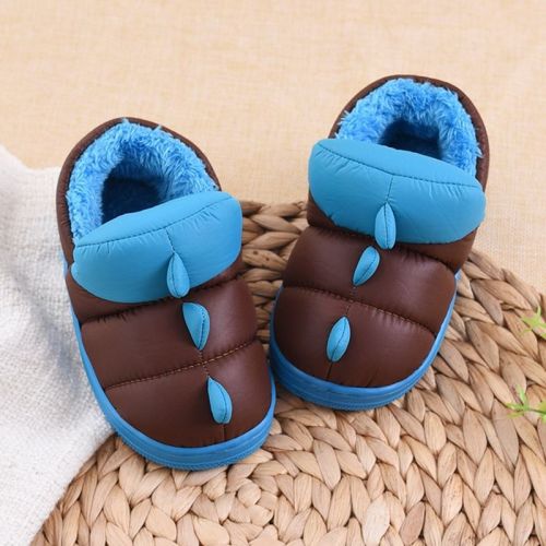 Pantoufles enfants en tissu Sequin CHEERFUL MARIO pour hiver - semelle caoutchouc antidérapant Ref 1016126