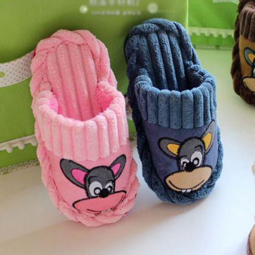 Pantoufles enfants en coton pour hiver - semelle plastique Ref 1016591