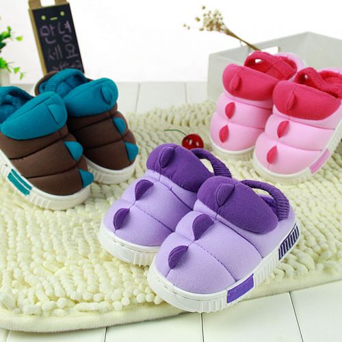 Pantoufles enfants en coton pour hiver - semelle fond composite Ref 1017603