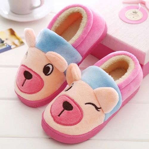 Pantoufles enfants pour hiver - semelle caoutchouc Ref 1018158