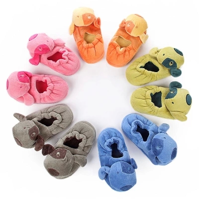 Pantoufles enfants en pour hiver - semelle plastique Ref 1018330