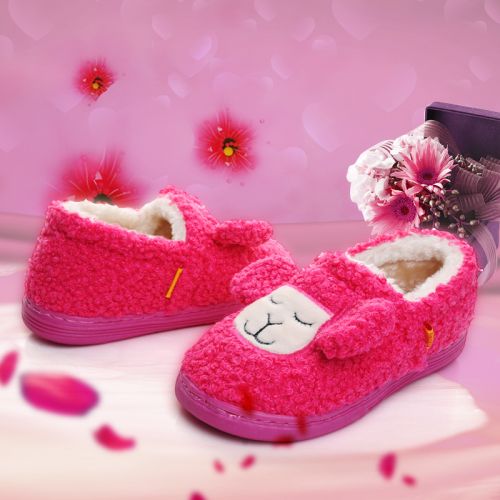 Pantoufles enfants en pour hiver - semelle mousse Ref 1018401