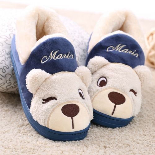 Pantoufles enfants en pour hiver - semelle caoutchouc antidérapant Ref 1018669