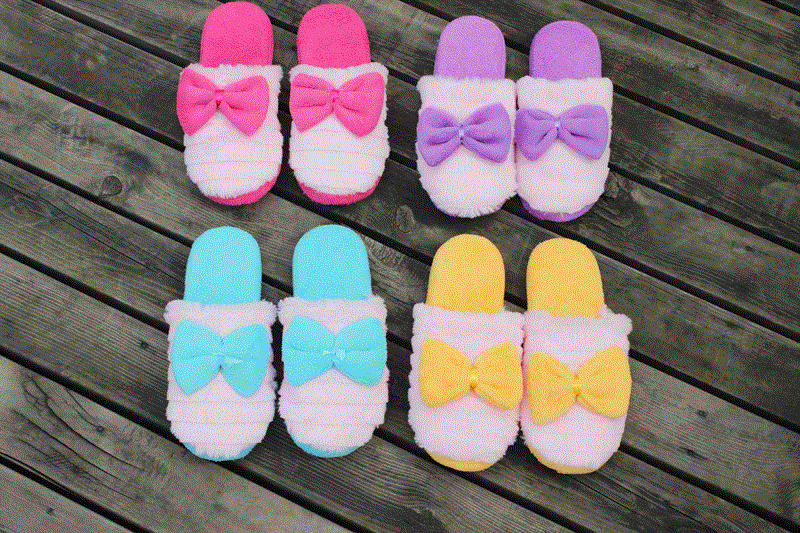 Pantoufles enfants en pour Toute saison - semelle caoutchouc Ref 1019582