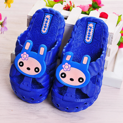 Pantoufles enfants en Cuir spatial pour été - semelle plastique Ref 1023758