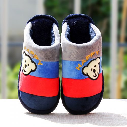 Pantoufles enfants en pour hiver - semelle caoutchouc Ref 1024418