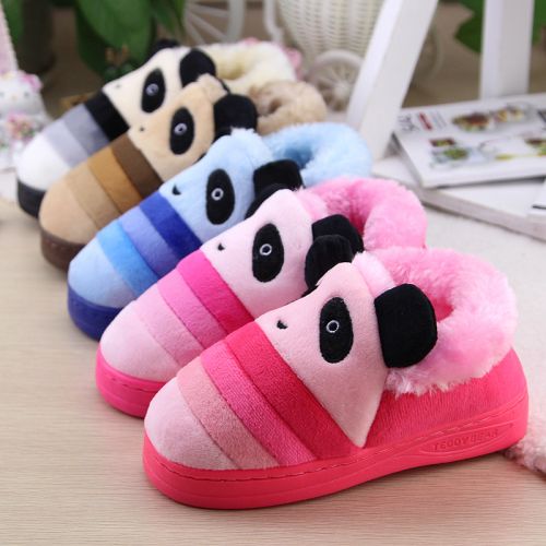Pantoufles enfants en pour hiver - semelle caoutchouc antidérapant Ref 1024426