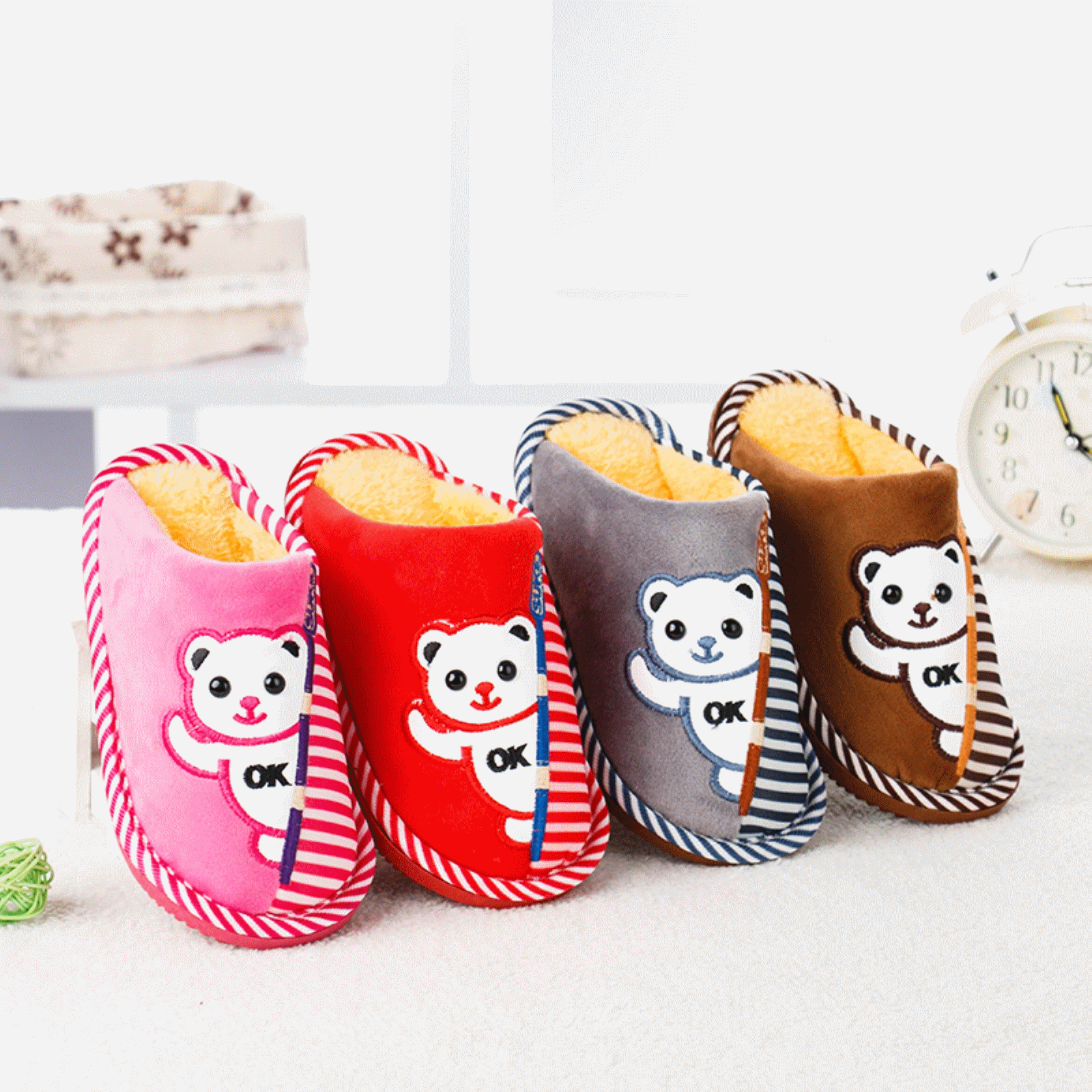 Pantoufles enfants en pour hiver - Ref 1025804