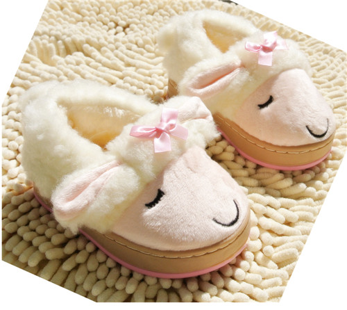 Pantoufles enfants en pour hiver - semelle caoutchouc Ref 1026326