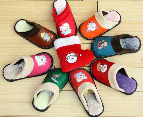 Pantoufles enfants en cuir synthétique pour hiver - Ref 1026392