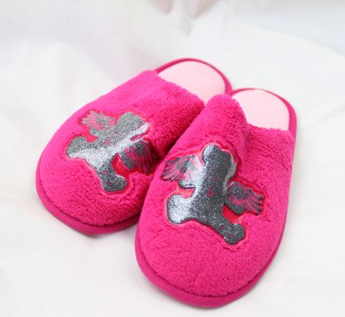 Pantoufles enfants en pour printemps - semelle caoutchouc Ref 1026809