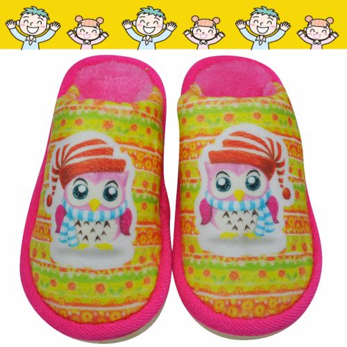 Pantoufles enfants en pour hiver - semelle caoutchouc Ref 1027382