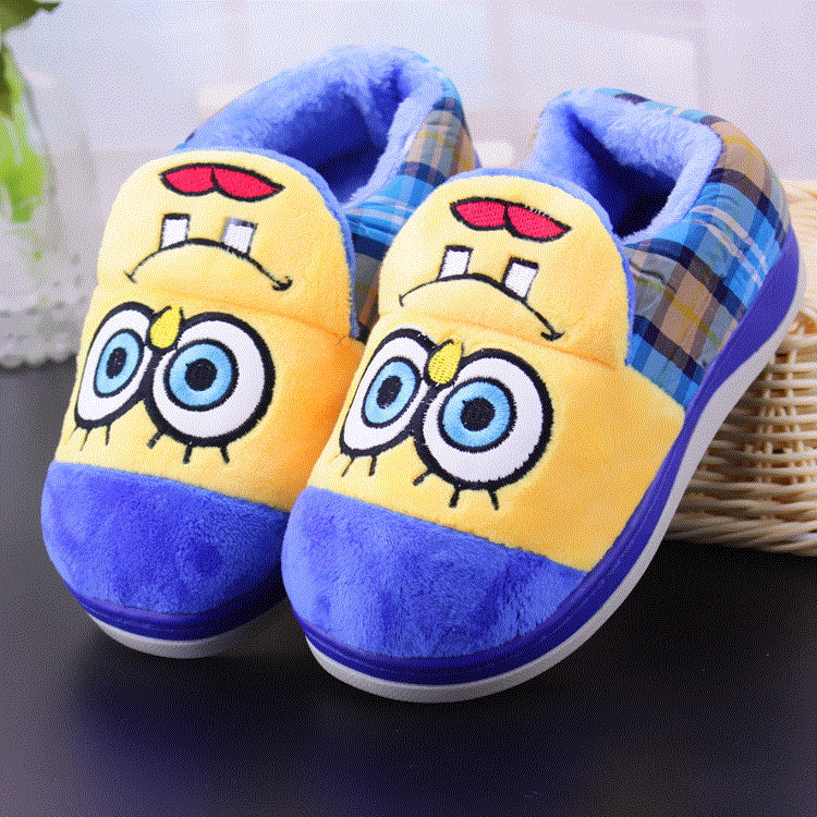 Pantoufles enfants en pour hiver - semelle plastique Ref 1028310