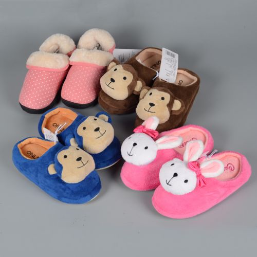 Pantoufles enfants en pour hiver - semelle EVA Ref 1031186