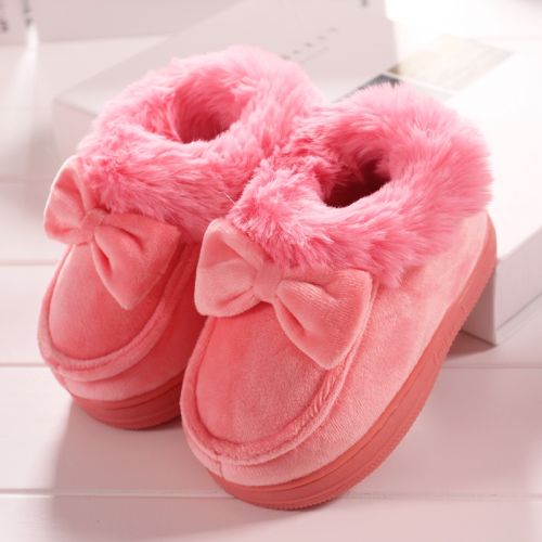 Pantoufles enfants en pour hiver - semelle caoutchouc antidérapant Ref 1031278