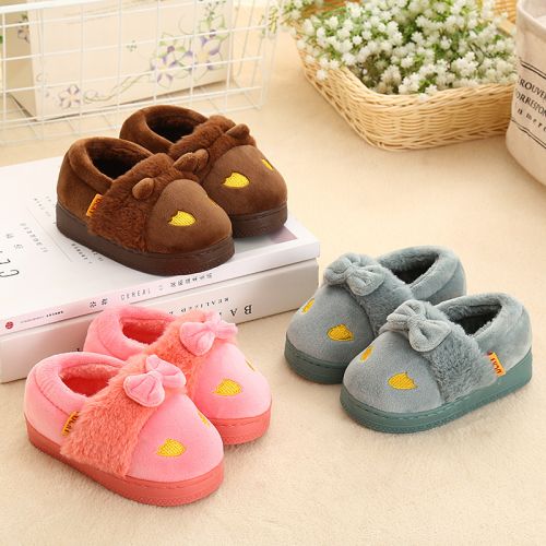 Pantoufles enfants en coton pour hiver - Ref 1032256