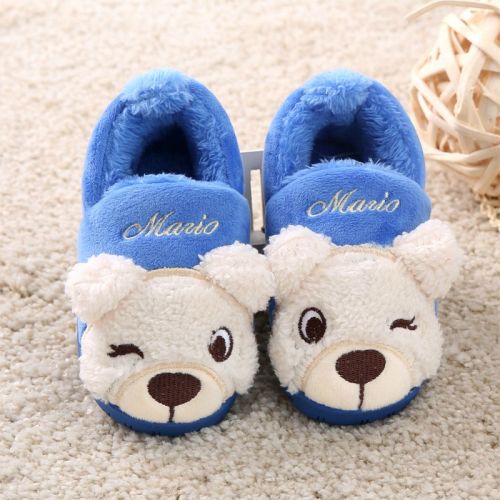 Pantoufles enfants en CHEERFUL MARIO pour hiver - semelle caoutchouc antidérapant Ref 1032301